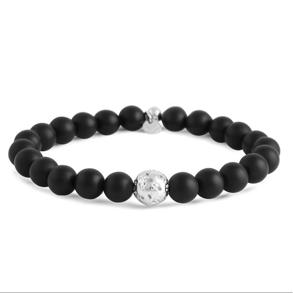 NWT Tateossian Black Asteroid Onyx Bead Bracelet